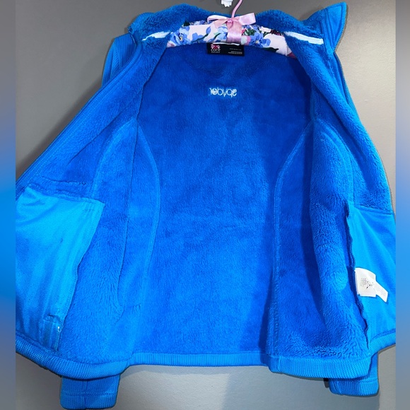 Spyder Blue Core Fleece Full Zip Jacket Warm Athletic Ski Layer - Picture 9 of 16